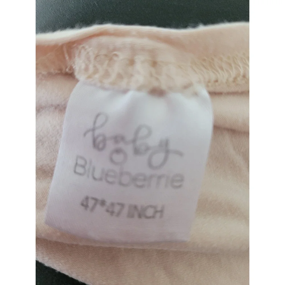 Baby Blueberrie Stretchy Swaddle Blanket Peach Cream 47x47 Rayon Spandex #7